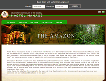 Tablet Screenshot of hostelmanaus.com